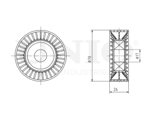 Drive belt tensioner pulley photo