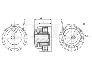 Timing belt tensioner with pulley photo