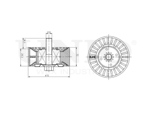 Ролик направляющий приводного ремня photo