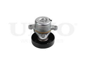 Drive belt tensioner with pulley photo