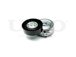 Drive belt tensioner with pulley photo