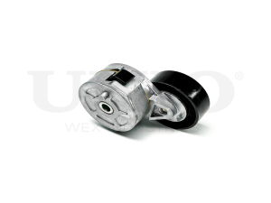 Drive belt tensioner with pulley photo