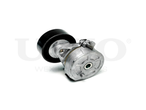 Drive belt tensioner with pulley photo