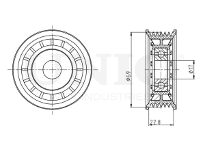Drive belt tensioner pulley photo