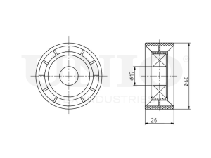 Drive belt idler pulley photo