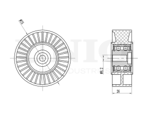 Drive belt tensioner pulley photo