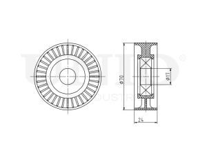 Drive belt tensioner pulley photo