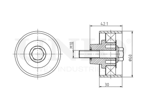 Timing belt idler pulley photo