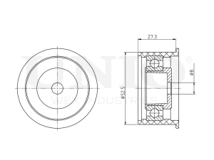 Timing belt idler pulley photo
