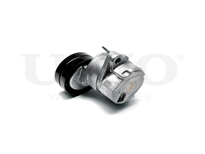 Drive belt tensioner with pulley photo