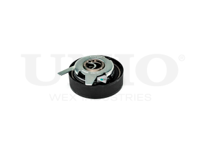 Drive belt tensioner with pulley photo