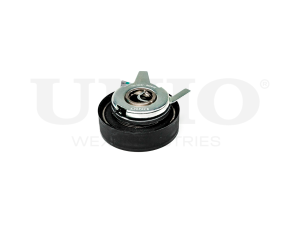 Drive belt tensioner with pulley photo