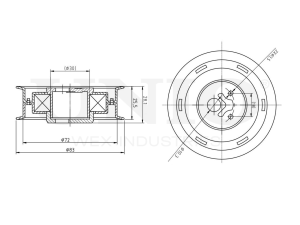 Timing belt tensioner pulley photo