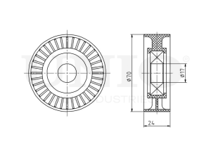 Drive belt tensioner pulley photo