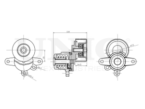 Drive belt tensioner with pulley photo