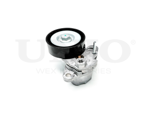 Drive belt tensioner with pulley photo