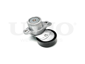 Drive belt tensioner with pulley photo