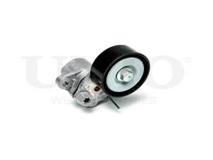 Drive belt tensioner with pulley photo