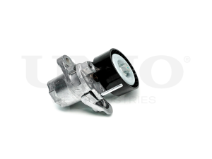 Drive belt tensioner with pulley photo