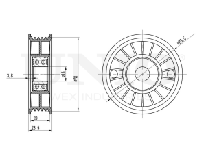 Drive belt tensioner pulley photo
