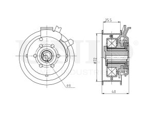 Timing belt tensioner with pulley photo