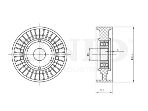 Drive belt tensioner pulley photo
