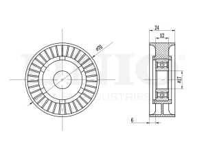 Drive belt tensioner pulley photo
