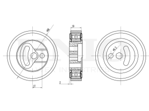 Drive belt tensioner pulley photo