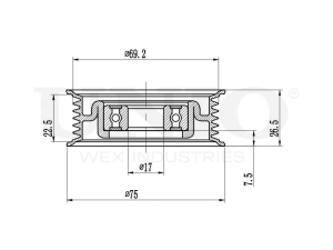 Drive belt tensioner pulley photo