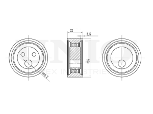 Timing belt tensioner pulley photo