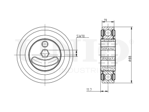 Drive belt tensioner pulley photo