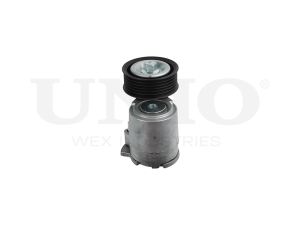 Drive belt tensioner with pulley photo