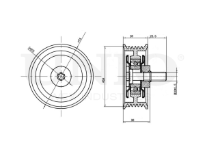 Drive belt idler pulley photo