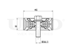 Drive belt idler pulley photo