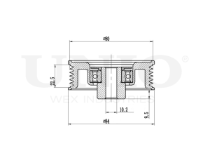 Ролик направляющий приводного ремня photo
