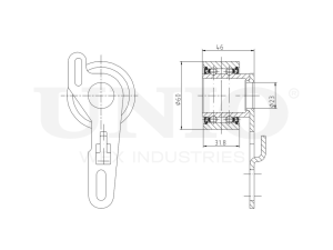 Timing belt tensioner pulley photo