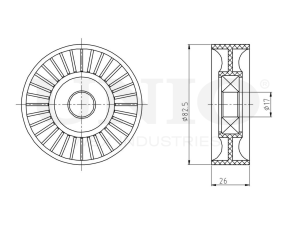 Drive belt idler pulley photo