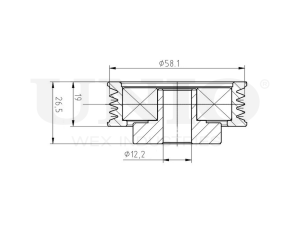 Drive belt tensioner pulley photo