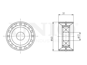Drive belt tensioner pulley photo