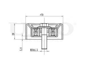 Ролик направляющий приводного ремня photo