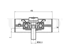 Ролик направляющий приводного ремня photo