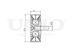 Ролик направляющий приводного ремня photo