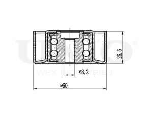 Ролик направляющий приводного ремня photo
