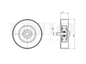 Ролик направляющий приводного ремня photo
