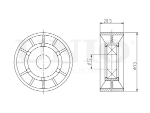 Drive belt tensioner pulley photo