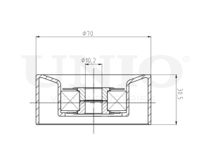 Drive belt idler pulley photo