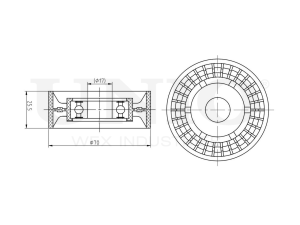 Drive belt tensioner pulley photo
