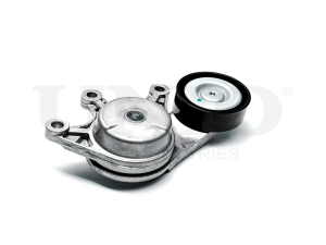 Drive belt tensioner with pulley photo