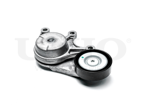 Drive belt tensioner with pulley photo