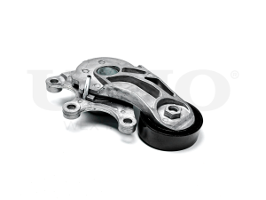 Drive belt tensioner with pulley photo